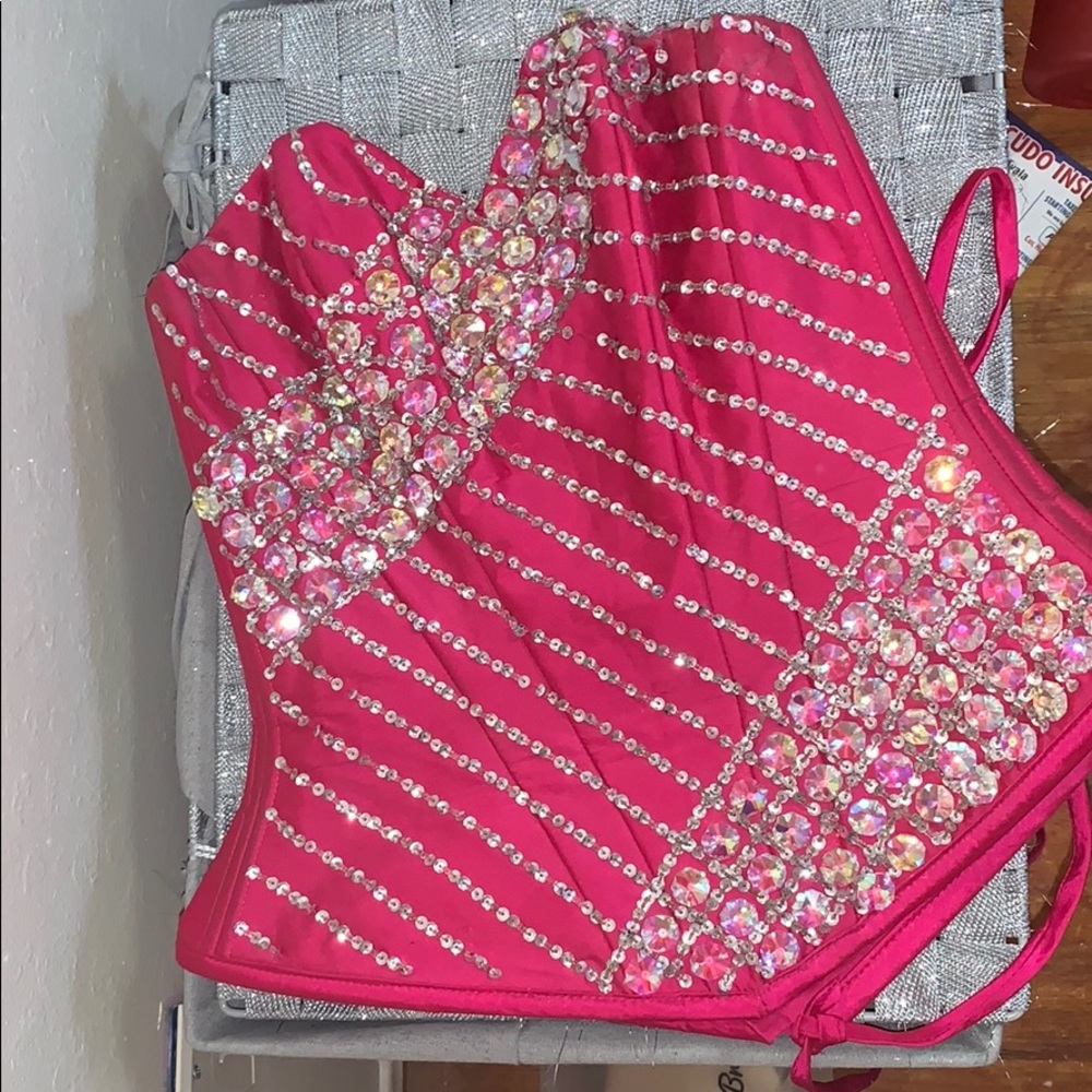 Fuchsia corset